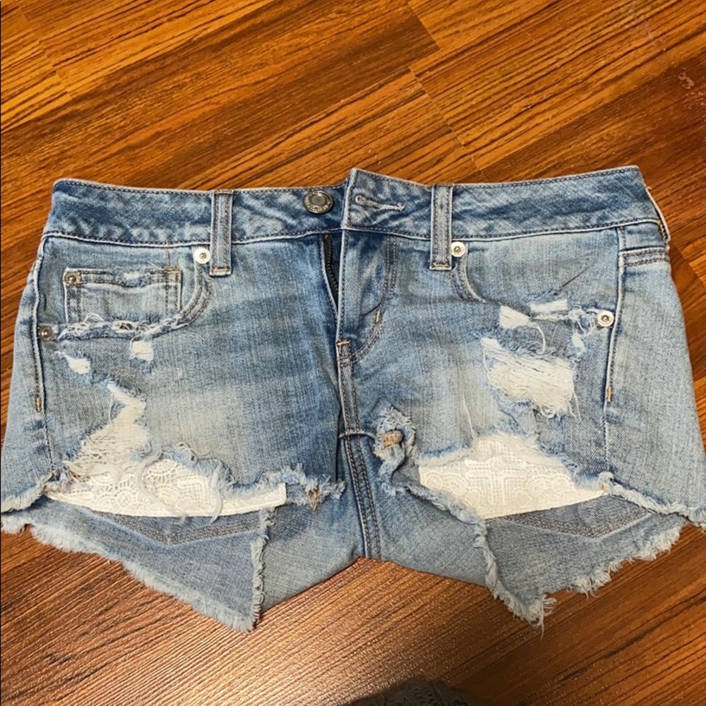 american eagle jean shorts